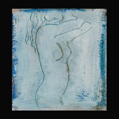 PERFIL DESNUDOS (DETALLE II)| 66 x 50 cm | Mixta sobre papel | 1998